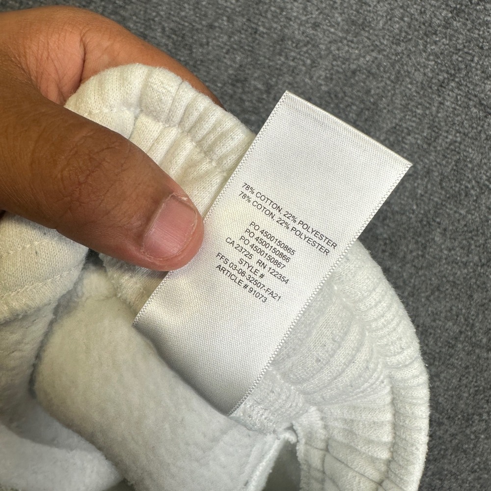 Aritzia Tna Cozy Fleece Mega Cargo Sweatpants Womens 2XS White Joggers High Rise - Picture 7 of 13